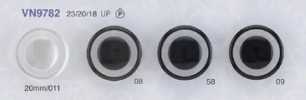 VN9782 No-adhesive Lightweight Ring Design Dyed Luxurious Polyester Button