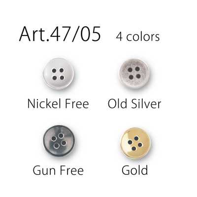 47/05 4-hole Metal Button