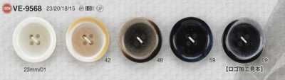 VE9568 Polyester Resin 4-hole Button