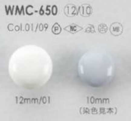 WMC-650 Glossy Brass Button With Circular Ring Leg