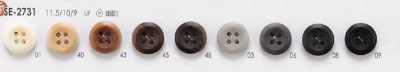 Semi-gloss 4-hole Button Made Of Polyester Resin