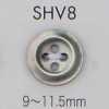 SHV8 4-hole Edged Shell Button