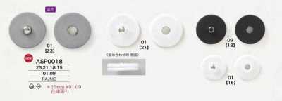 ASP0018 Nylon Resin/brass Snap Button Buttons