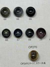 MYP43 Polyester Resin Bordered 4-hole Button Sub Photo