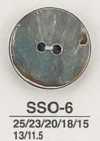 SSO6 Natural Material Shell 2 Holes Glossy Button