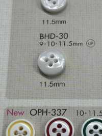 BHD30 DAIYA BUTTONS Impact-resistant Four-hole RIVER SHELL-like Polyester Button DAIYA BUTTON Sub Photo