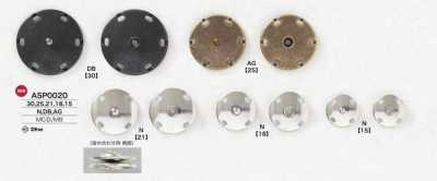 ASP0020 Die-cast/brass Snap Button Buttons