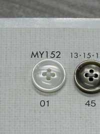 MY152 DAIYA BUTTONS Bordered Four Shell Polyester Button DAIYA BUTTON Sub Photo