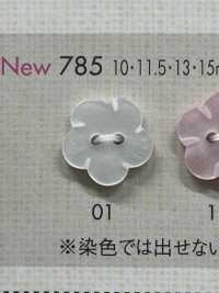 785 DAIYA BUTTONS Flower-shaped Double-hole Polyester Button DAIYA BUTTON Sub Photo