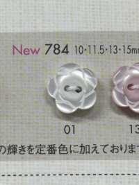 828A DAIYA BUTTONS Flower Pattern Double Hole Polyester Button DAIYA BUTTON Sub Photo