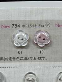 828A DAIYA BUTTONS Flower Pattern Double Hole Polyester Button DAIYA BUTTON Sub Photo