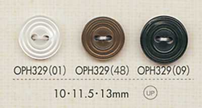 OPH329 2-hole Rimmed Button