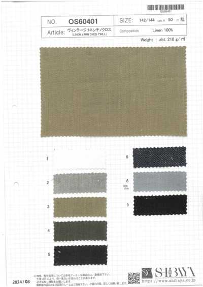 OS60401 Vintage Linen Chino Cloth