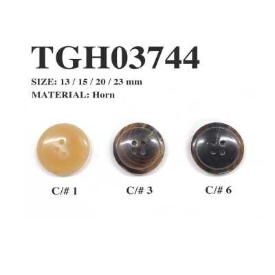 Original Genuine Buffalo Horn 4-Hole Button