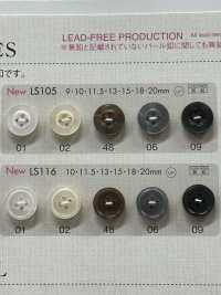 LS105 Polyester Resin Bordered 4-hole Button Sub Photo