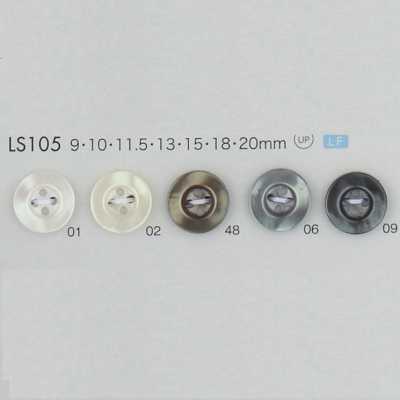 LS105 Polyester Resin Button With Rim, 4-hole