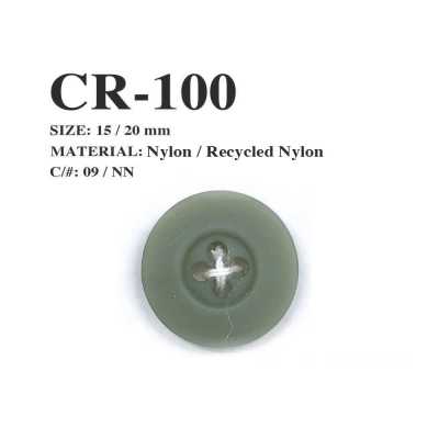 CR-100 Fishing Net Recycled Nylon 4-Hole Button