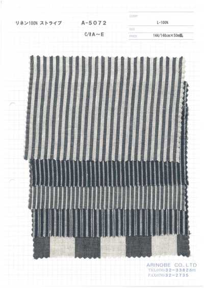 100% Linen Stripes