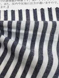 14359 Yarn-dyed 40 Single Thread Cotton Silicon Craft Washer Processing Stripe[Textile / Fabric] SUNWELL Sub Photo