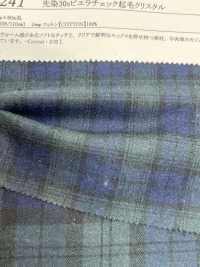 16241 Yarn-dyed 30 % Thread Viyella Check Fuzzy Crystal[Textile / Fabric] SUNWELL Sub Photo