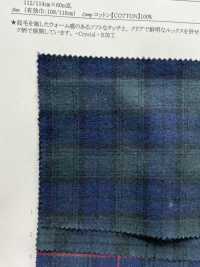 16241 Yarn-dyed 30 % Thread Viyella Check Fuzzy Crystal[Textile / Fabric] SUNWELL Sub Photo
