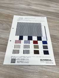 25144 Yarn-dyed 60/2 Typewritter Cloth Stripe[Textile / Fabric] SUNWELL Sub Photo