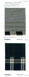 25416 Yarn-dyed 16S Cotton/linen Plain Weave Check