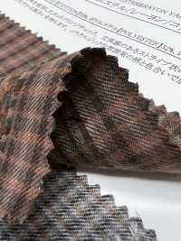 26110 Yarn-dyed 30 Thread Polyester/rayon/cotton Cut Fringe Check[Textile / Fabric] SUNWELL Sub Photo