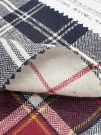 26187 Yarn-dyed Herringbone Shirring Check[Textile / Fabric] SUNWELL Sub Photo
