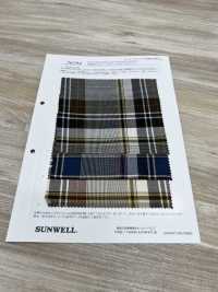 26194 Yarn-dyed 60 Single Thread Cotton/cellulose Glen Check[Textile / Fabric] SUNWELL Sub Photo