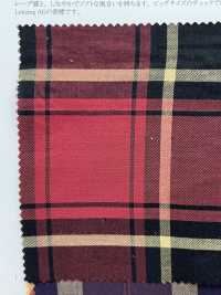 26195 Yarn-dyed 60 Thread Rayon/Tencel (TM) Lyocell Fiber Twill Mega Check[Textile / Fabric] SUNWELL Sub Photo