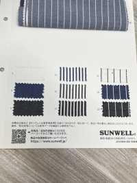 35288 Yarn-dyed 60/3×40/2 Twill Dungaree-& Stripe[Textile / Fabric] SUNWELL Sub Photo