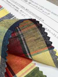 35432 Yarn-dyed 40 Single Yarn Thread/ Linen Madras Check[Textile / Fabric] SUNWELL Sub Photo