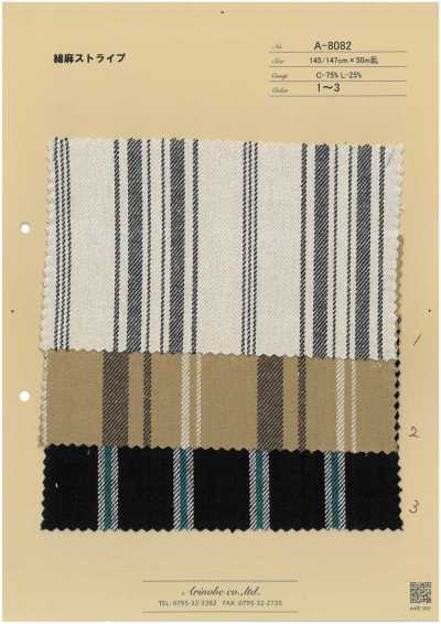 A-8082 Cotton-Linen Stripe