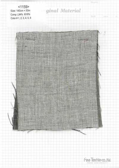 1159 Linen Glen Check Washer Finish