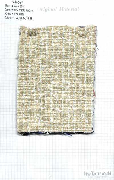 3457 Slit Mole Fancy Tweed