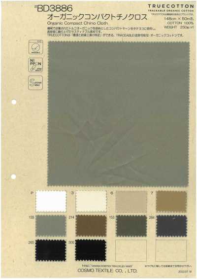 BD3886 Organic Compact Yarn Chino Cloth