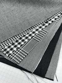 7212 Wool Silk Black And White Corner[Textile / Fabric] Fine Textile Sub Photo
