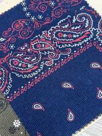 A-8100 Embroidery Style Printed Textile Bandana Pattern[Textile / Fabric] ARINOBE CO., LTD. Sub Photo