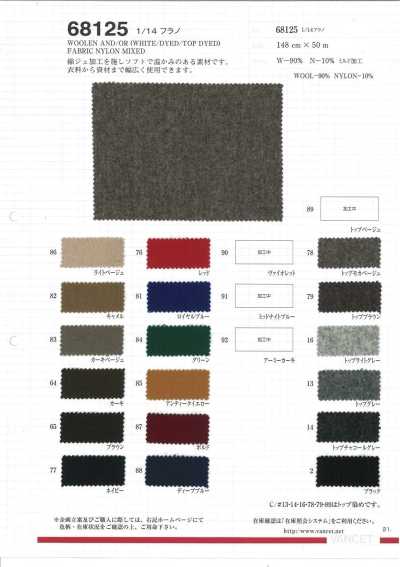 68125 1/14 Flannel Milled Finish