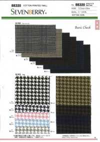 88320 SEVENBERRY® 20 Thread Twill BASIC CHECK Pattern[Textile / Fabric] VANCET Sub Photo