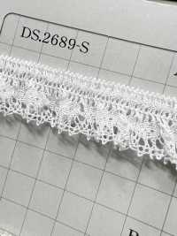 DS2689-S Elastic Band Frilled Lace Stretch Lace Width 19mm Daisada Sub Photo