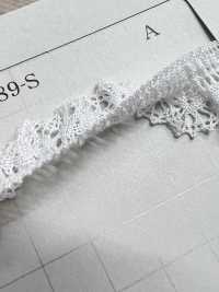 DS2689-S Elastic Band Frilled Lace Stretch Lace Width 19mm Daisada Sub Photo