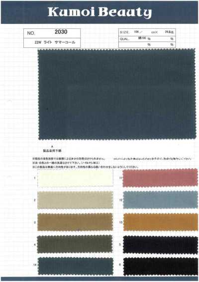 2030 22W Light Summer Corduroy