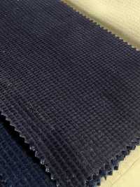 MK3500-ID Dobby Caramel Corduroy Indigo[Textile / Fabric] Kumoi Beauty Sub Photo