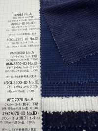 MK3500-ID Dobby Caramel Corduroy Indigo[Textile / Fabric] Kumoi Beauty Sub Photo