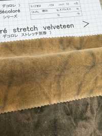 DCL238 Stretch Velveteen Decolore (Uneven Bleach)[Textile / Fabric] Kumoi Beauty (Chubu Velveteen Corduroy) Sub Photo