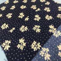 P2280-dotflower Chambray Discharge Print Dots And Flowers[Textile / Fabric] Yoshiwa Textile Sub Photo