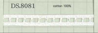 DS8081 Cotton Lace Width: 8mm