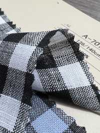 A-7070 Linen 100% Checked[Textile / Fabric] ARINOBE CO., LTD. Sub Photo